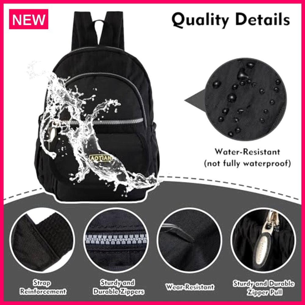 Mini Nylon Daypack Backpack Lightweight Small Wom… - image 6